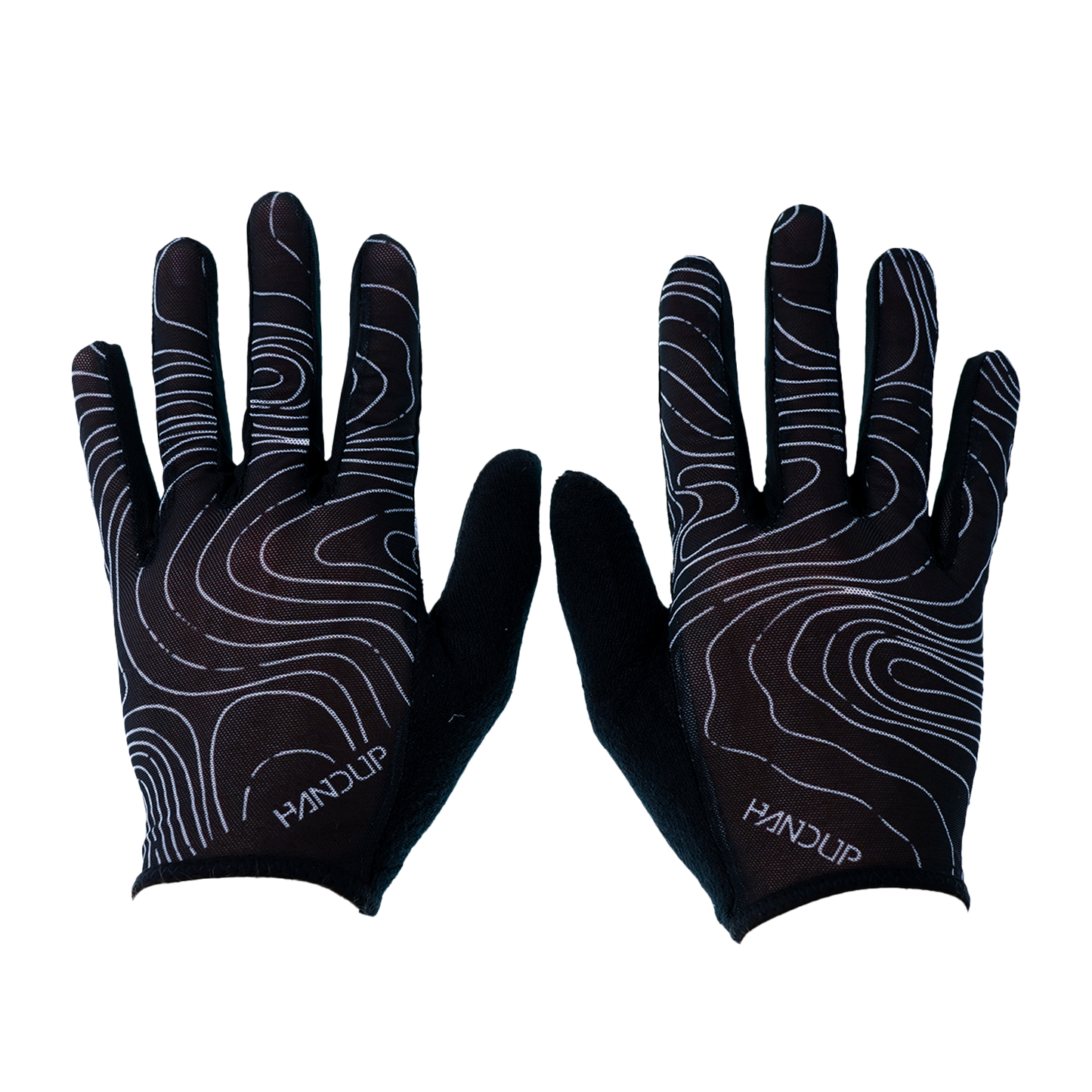 Handup Summer LITE Gloves - Topo Map Black