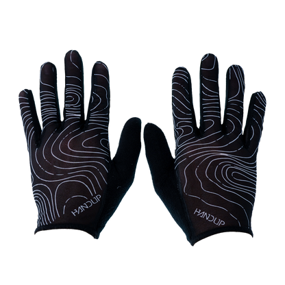 Handup Summer LITE Gloves - Topo Map Black