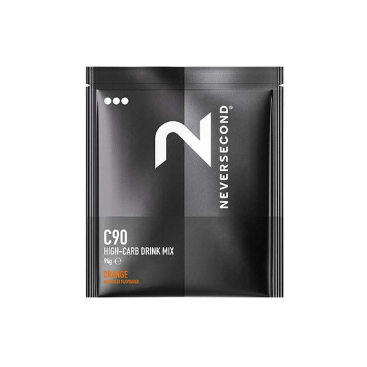 Neversecond C90 High-Carb Drink Mix package on a white background