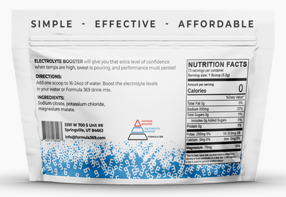 Electrolyte Booster Hydration Drink Mix - 50 servings